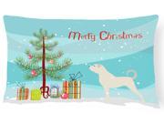 Anatolian Shepherd Merry Christmas Tree Canvas Fabric Decorative Pillow BB2995PW1216