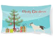 Bull Terrier Merry Christmas Tree Canvas Fabric Decorative Pillow BB2996PW1216