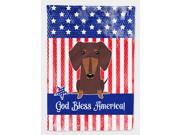 Patriotic USA Dachshund Chocolate Flag Garden Size BB3126GF