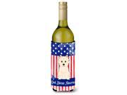 Patriotic USA Westie Wine Bottle Beverge Insulator Hugger BB3037LITERK
