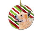 Australian Cattle Dog Candy Cane Holiday Christmas Ceramic Ornament LH9227