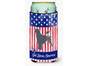 USA Patriotic Portuguese Water Dog Tall Boy Beverage Insulator Hugger BB3368TBC