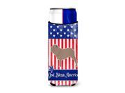 USA Patriotic Neapolitan Mastiff Michelob Ultra Hugger for slim cans BB3365MUK