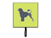 Portuguese Water Dog Checkerboard Green Leash or Key Holder BB3868SH4