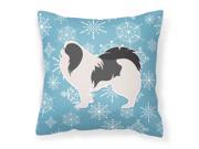 Winter Snowflake Japanese Chin Fabric Decorative Pillow BB3537PW1414