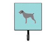 German Wirehaired Pointer Checkerboard Blue Leash or Key Holder BB3711SH4