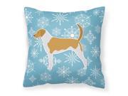 Winter Snowflake American Foxhound Fabric Decorative Pillow BB3498PW1818