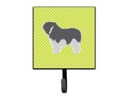 Polish Lowland Sheepdog Dog Checkerboard Green Leash or Key Holder BB3832SH4