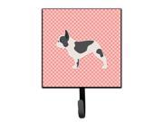 French Bulldog Checkerboard Pink Leash or Key Holder BB3641SH4