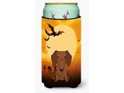 Halloween Dachshund Red Brown Tall Boy Beverage Insulator Hugger BB4396TBC
