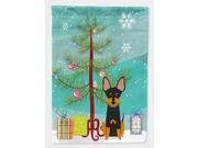 Merry Christmas Tree English Toy Terrier Flag Canvas House Size BB4234CHF