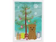 Merry Christmas Tree Glen of Imal Tan Flag Canvas House Size BB4185CHF