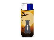 Halloween Staffordshire Bull Terrier Blue Michelob Ultra Hugger for slim cans BB4312MUK
