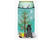 Merry Christmas Tree Cocker Spaniel Black Tall Boy Beverage Insulator Hugger BB4217TBC