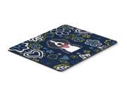 Blue Flowers Bernese Mountain Dog Mouse Pad Hot Pad or Trivet BB5088MP
