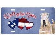 Woof if you love America Wheaten Terrier License Plate SS5004LP