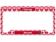 Schnauzer Hearts Love and Valentine s Day License Plate Frame