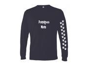 Pomapoo Mom Tshirt Ladies Cut Blue Long Sleeve Adult 2XL