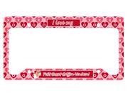 Petit Basset Griffon Vendeen Valentine s Love and Hearts License Plate Frame