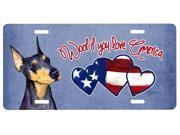 Woof if you love America Doberman License Plate SS5006LP