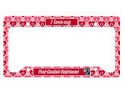 Flat Coated Retriever Valentine s Love and Hearts License Plate Frame