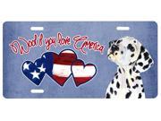 Woof if you love America Dalmatian License Plate SS5003LP