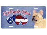 Woof if you love America French Bulldog License Plate SS4997LP