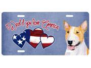 Woof if you love America Bull Terrier License Plate SS5007LP