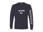 English Toy Spaniel Mom Tshirt Ladies Cut Blue Long Sleeve Adult 3XL