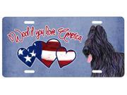 Woof if you love America Briard License Plate SS5000LP