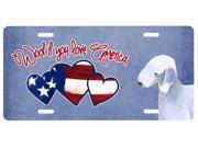 Woof if you love America Bedlington Terrier License Plate SS4995LP