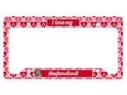 Newfoundland Valentine s Love and Hearts License Plate Frame