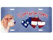 Woof if you love America Petit Basset Griffon Vendeen License Plate LH9507LP