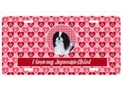 Japanese Chin License Plate