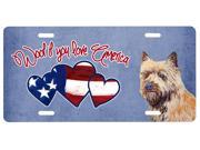 Woof if you love America Cairn Terrier License Plate LH9535LP