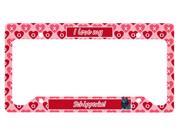 Schipperke Valentine s Love and Hearts License Plate Frame