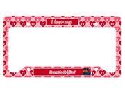 Brussels Griffon Valentine s Love and Hearts License Plate Frame