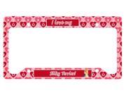Silky Terrier Valentine s Love and Hearts License Plate Frame