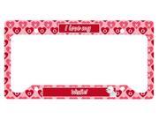 Westie Valentine s Love and Hearts License Plate Frame