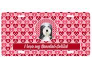 Bearded Collie License Plate