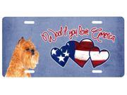 Woof if you love America Brussels Griffon License Plate SS5005LP