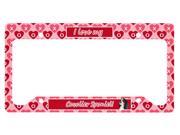 Cavalier Spaniel Valentine s Love and Hearts License Plate Frame