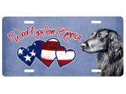Woof if you love America Flat Coated Retriever License Plate LH9534LP
