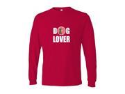 Doberman Long Sleeve Red Unisex Tshirt Adult 2XL