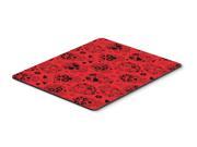 Day of the Dead Orange Mouse Pad Hot Pad or Trivet BB5119MP