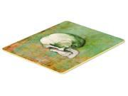 Day of the Dead Green Skull Kitchen or Bath Mat 20x30 BB5122CMT