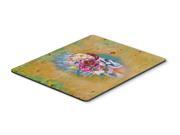 Day of the Dead Flowers Skull Mouse Pad Hot Pad or Trivet BB5129MP