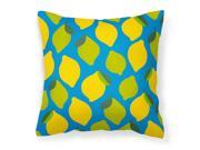 Lemons and Limes Fabric Decorative Pillow BB5150PW1414