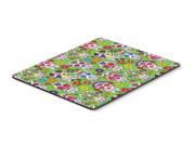 Day of the Dead Green Mouse Pad Hot Pad or Trivet BB5117MP
