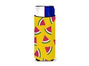 Watermelon on Yellow Michelob Ultra Hugger for slim cans BB5144MUK